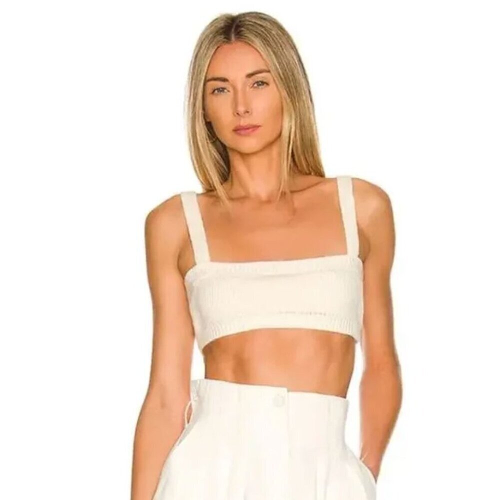 WeWoreWhat X Danielle Bernstein Ivory Sweater Pull On Bra XS